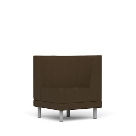 Секция угловая внутренняя Александрия экокожа коричневая CN1116 - Фото предпросмотра