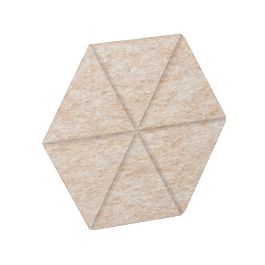 AcustiX Настенная панель шестигранная (6 лучей) VE.NP-6G6LU-200 Крем-брюле 400*346*12
(сторона 200мм - Фото предпросмотра