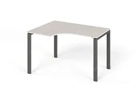 ЛАЙТ / LIGHT RLG016-10x9L Угловой стол 120x90x75 Дуб Молочный - Фото предпросмотра