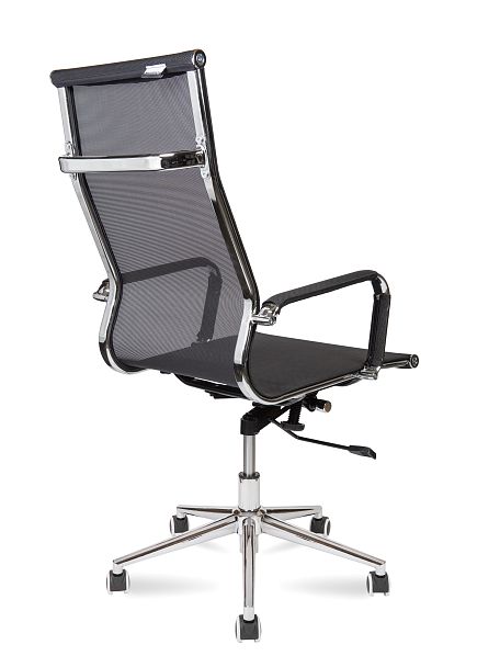 Кресло Хельмут / (black) сталь + хром / черная сетка - Вид 6