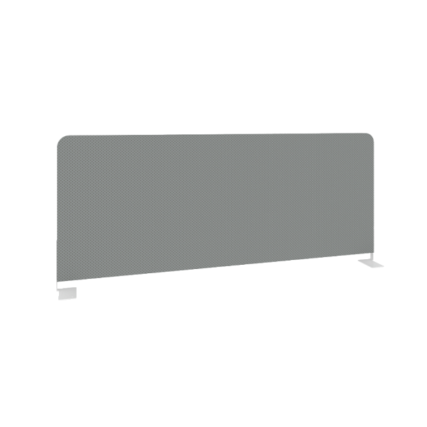 Onix Экран тканевый боковой O.TEKR-98 Серый/Белый металл 980*390*22 - Вид 1