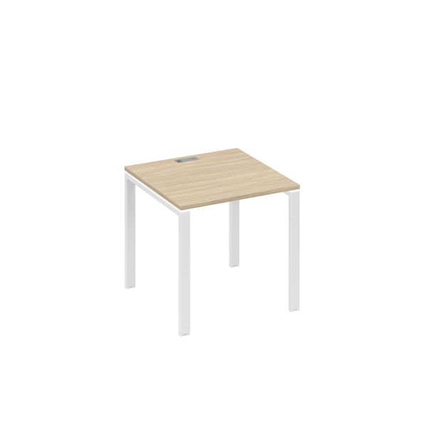 Стол письменный на металлокаркасе UNO A4 А4 Б1 021 БП дуб скандинавский / металлокаркас белый - Вид 1