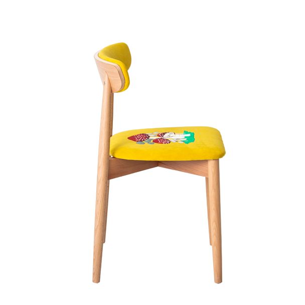 Стул Роквелл, вышивка грибы, велюр TEDDY 628 - Вид 4