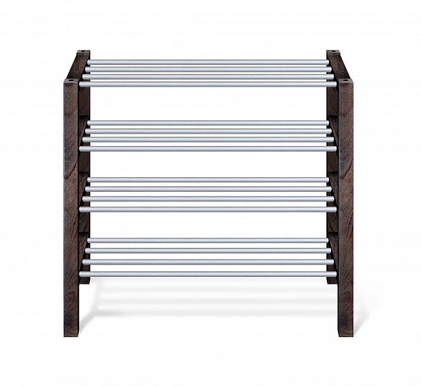 Полка для обуви Sheffilton Альберо SHT-SR9-4 венге/алюм.металлик - Вид 3