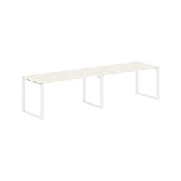 Стол 2-х местный EQWST 3180 Ясень Траун/Белый 3126х800х750 EDIS - Фото предпросмотра