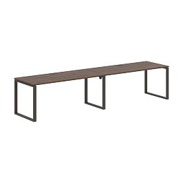 Стол 2-х местный EQWST 3580 Дуб Денвер тёмный/Мокко 3526х800х750 EDIS - Фото предпросмотра