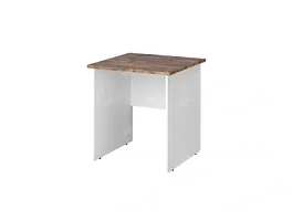 TANDEM RTD023-70-SH Стол квадратный ун-й 700х700х750 Таксония шоколадная/Белый - Фото предпросмотра