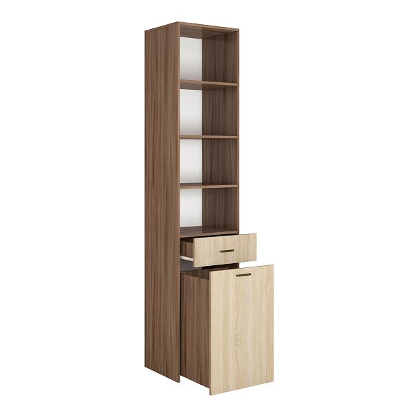 Пенал с ящиками Орион (2200х450х425) ясень шимо/дуб сонома - Вид 2