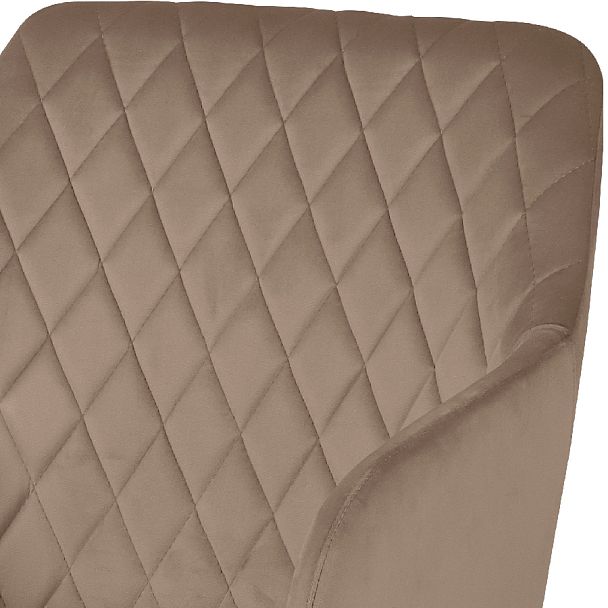 Барное поворотное кресло Барли К, Confetti latte/черный - Вид 7