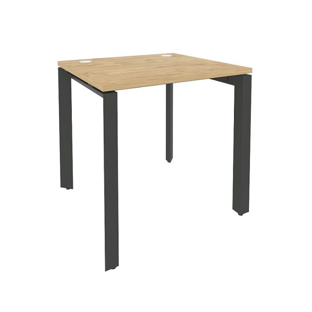 Onix Стол рабочий на П-образном м/к O.MP-SP-0.7 Тиквуд светлый/Антрацит металл 780*720*750 - Вид 1