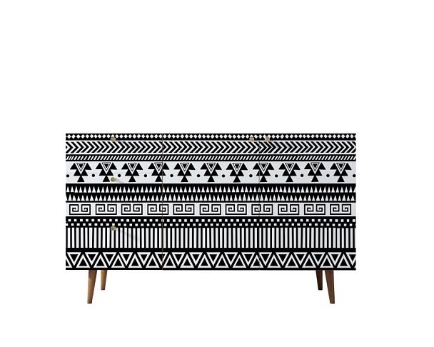 Комод Berber с двумя дверками и ящиками принт 19 арт BB17/Print_19 - Вид 1