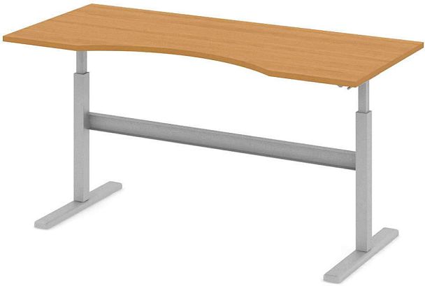 Стол офисный рабочий "Трансформер"  ПК-ТРС-СТЭ180Х80/МРМ-В1-24 ольха - Вид 1