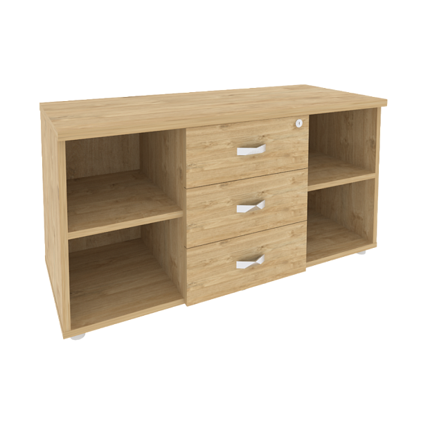 Onix Direct Тумба сервисная с ящиками O.TS-11 Тиквуд светлый 1100*460*576 - Вид 1