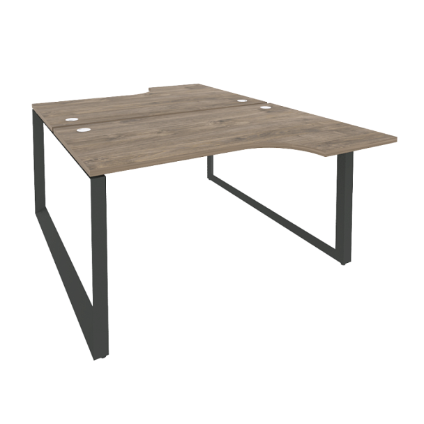 Onix Рабочая станция на О-образном м/к O.MO-D.SA-2 Тиквуд темный/Антрацит металл 1380*1995*750 (1475/460) - Вид 1