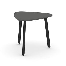 Стайл Проджект Стол переговорный SN-6.SPRG-70.3 Антрацит/Металл Черный 900*900*750 - Фото предпросмотра