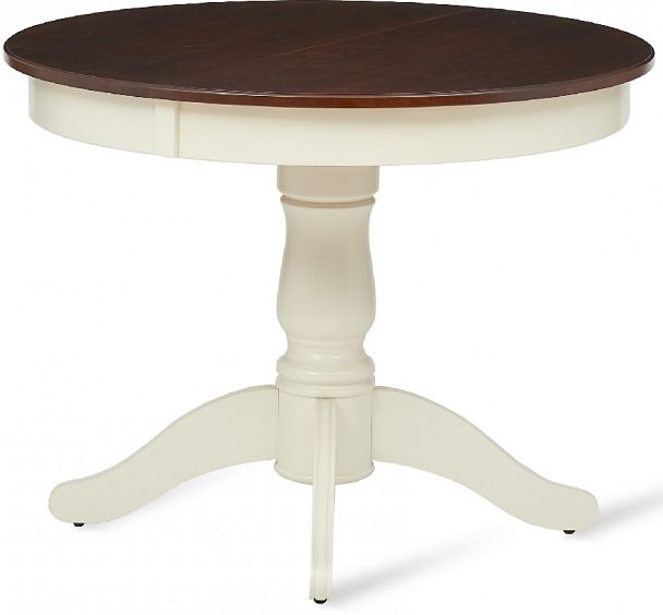 Стол деревянный раздвижной Вэлт D100(140)х100х76 Античный орех/Cлоновая кость - Вид 4