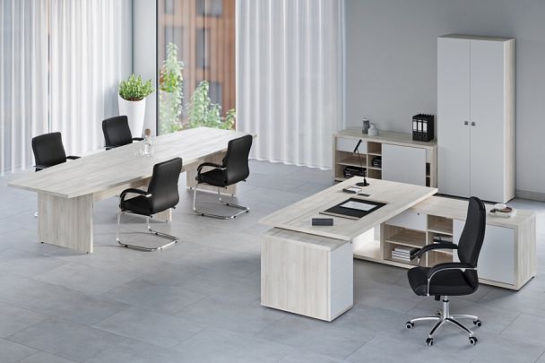 Стол-приставка Zion 120x60x74 дуб шамони светлый - Вид 15