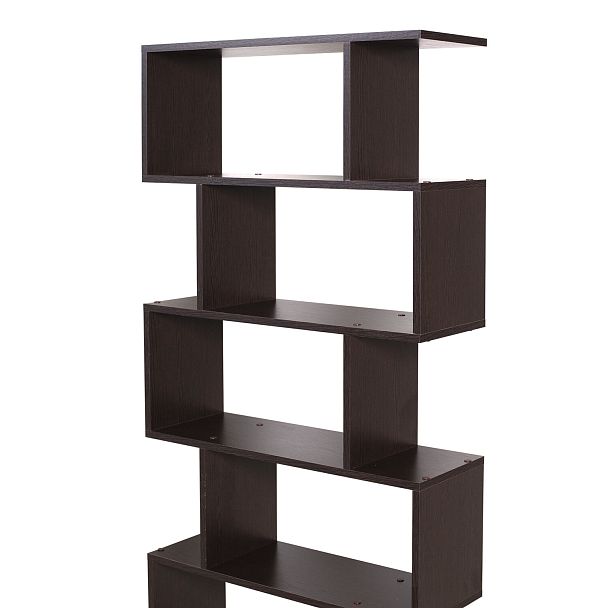 Стеллаж BRABIX "Scandi SH-008", 730х250х1760 мм, 6 секций, ЛДСП, венге, 641899, ЦБ013658-3 - Вид 23