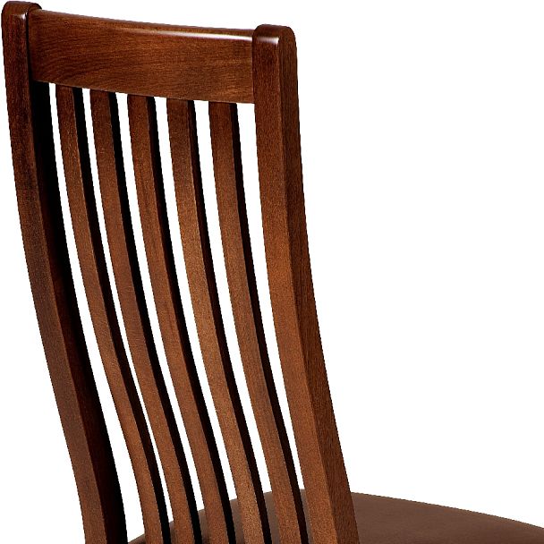 Комплект деревянных стульев с мягким сиденьем Альбен Античный орех/Коричневый велюр, 4 шт. - Вид 9