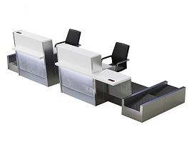 Стойки регистрации багажа и стойки обслуживания пассажиров - Фото предпросмотра