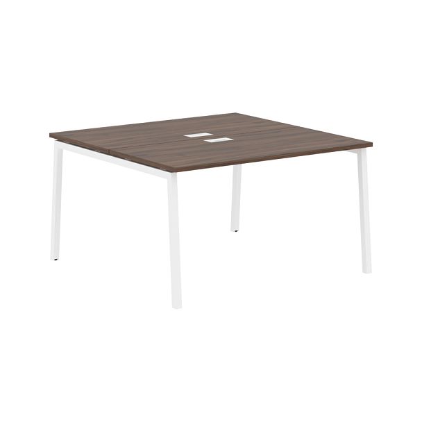 Стол 2-х местный ELWST 1313 Дуб Денвер тёмный/Белый 1360х1346х750 EDIS - Вид 1