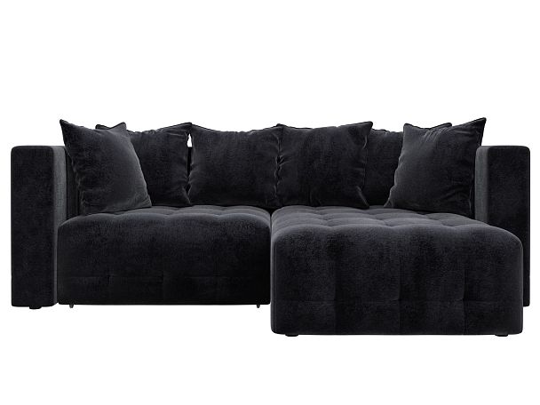 Диван угловой Лига-052 НПБ угол универсальный Велюр серый - Вид 2