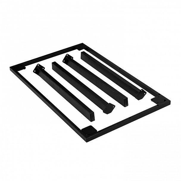 Стол разборный 1200*800, HPL Камень Пьетра Гриджиа чёрный - Вид 10