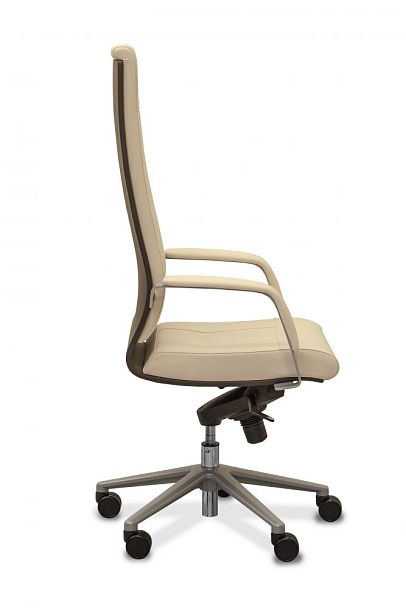 Кресло Торино Trn/B/M/W натуральная кожа / бежевая Savanna / дерево венге - Вид 10