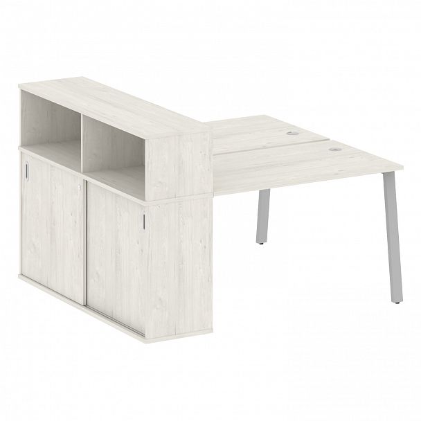 Рабочая станция "Metal System" БА.РС-СШК-2.2 дуб наварра/серый - Вид 1