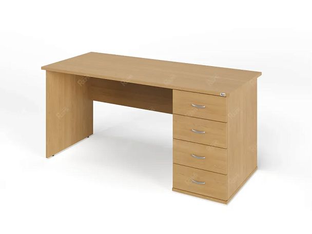 ЛАЙТ / LIGHT RLG008-16x7R Однотумбовый стол 160x70x75 Бук - Вид 1