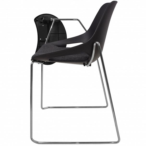 Стул Q5 c мягким сиденьем ( пруток с пюпитром ), черный - Вид 4