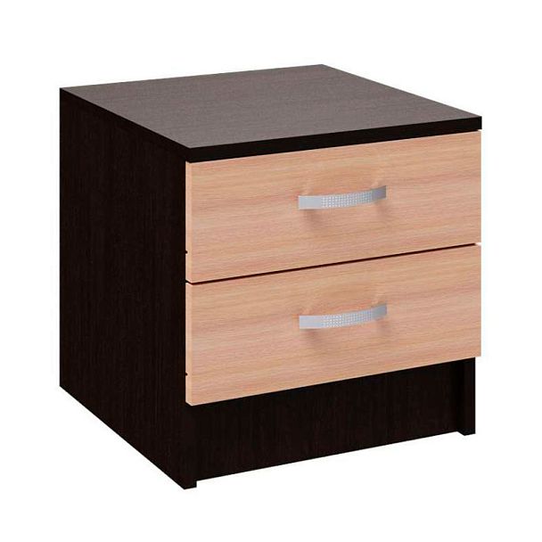 Спальня Ронда тумба прикроватная венге/дуб молочный - Вид 1