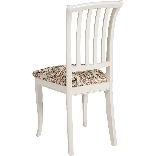 Стул деревянный с мягким сиденьем Бэль Слоновая кость/Бежевый жаккард - Вид 5