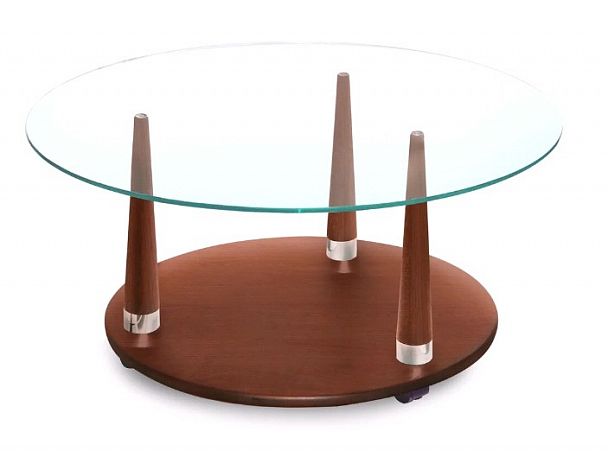 Стол журнальный Сенатор-2 750х750х410 вишня "Журнальные столы" ТК-002561000742 бордовый - Вид 1