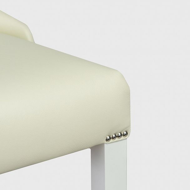 Барный стул Гарри, белый, с вертикальной отстрочкой - Вид 7