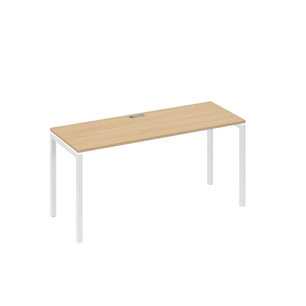 Стол письменный на металлокаркасе DUE A4 А4 Б2 005 БП натуральный дуб / металлокаркас белый - Вид 1