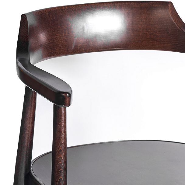 Комплект деревянных стульев с подлокотниками Боэн темный орех, 4 шт. - Вид 14