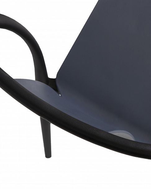 Стул обеденный DOBRIN ADAM (черный/серо-голубой) - Вид 7
