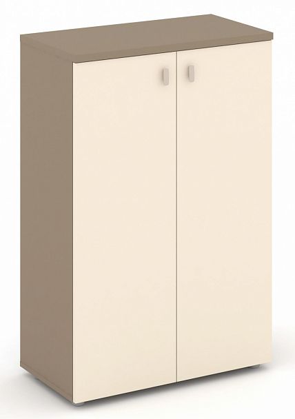 Шкаф средний широкий (2 средних фасада ЛДСП) "ESTETICA" ES.ST-2.3 Сатин - Вид 1