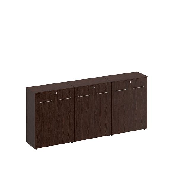 Шкаф комбинированный средний (закрытый + закрытый + закрытый) - Вид 3