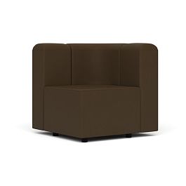 Угловая секция Юнона Un/ygl экокожа коричневая CN1116 - Фото предпросмотра