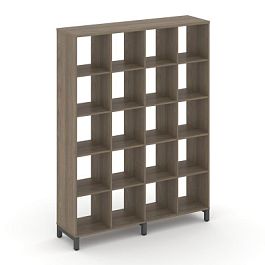 Стайл Проджект Каркас стеллажа 5 яр. SN.KS-540 Вяз Благородный/Металл Антрацит 1488*400*1982 - Фото предпросмотра