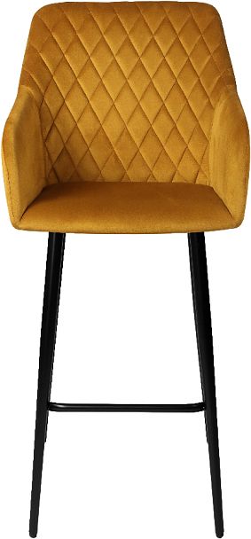 Комплект барных поворотных кресел Барли К, Confetti chai tea/черный, 2 шт. - Вид 3