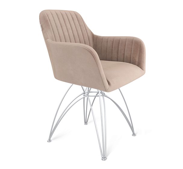 Стул Sheffilton SHT-ST38-1/S112 латте/хром лак - Вид 2