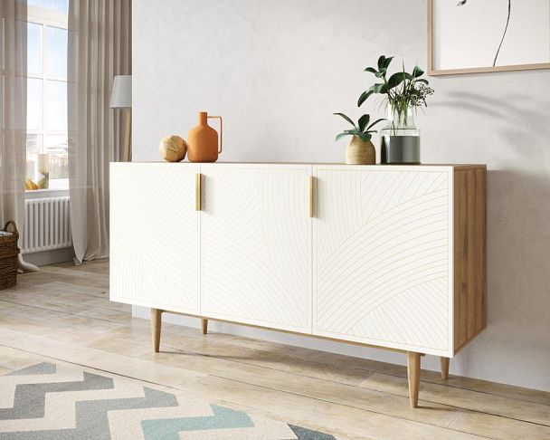 Комод с тремя дверками Line LN02/GR1/beige - Вид 3