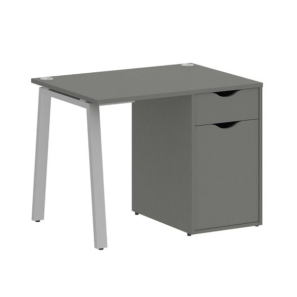 Home Office Стол письменный VR.SP-3-98.1.A Металлик/Серый металл 980*720*750 - Вид 1