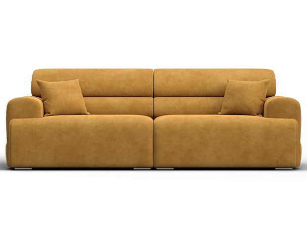 Диван прямой Лига-109 НПБ Велюр желтый - Вид 2