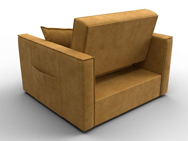 Кресло-кровать Лига-104 (80) Велюр желтый - Вид 5