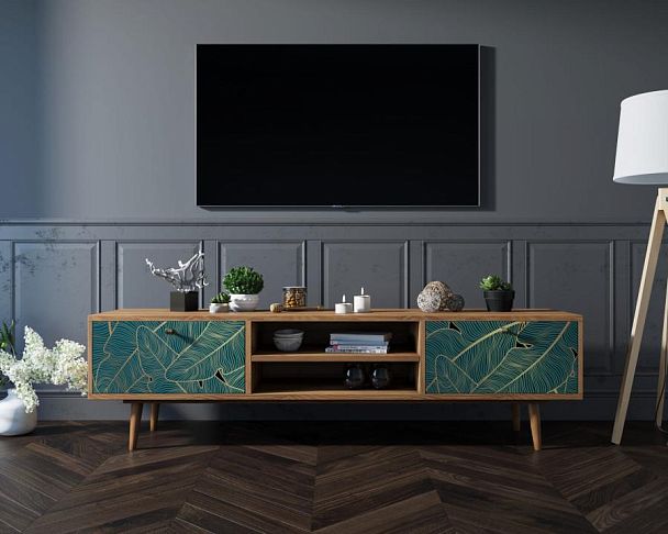 Комод Berber с нишей низкий под TV арт BB49/Print_41 - Вид 5