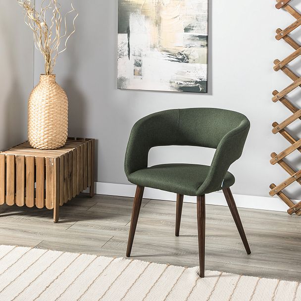 Кресло Hugs тёмно-зеленый/т.орех - Вид 10